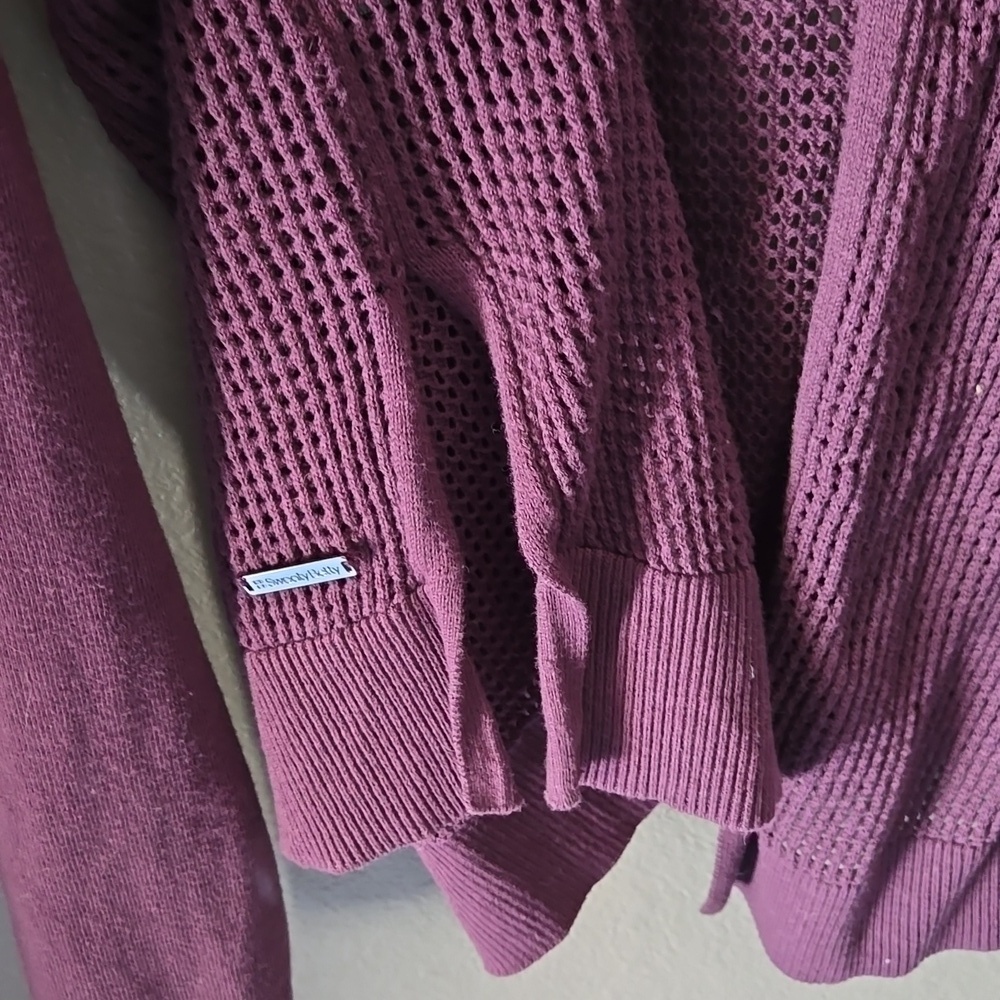 Sweaty Betty Amity Cotton Knit Sweater M Yoga Gorpcore Athleisure Natural Beach